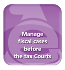 Manage fiscal cases before the tax Courts