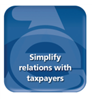 Simplify relations with taxpayers